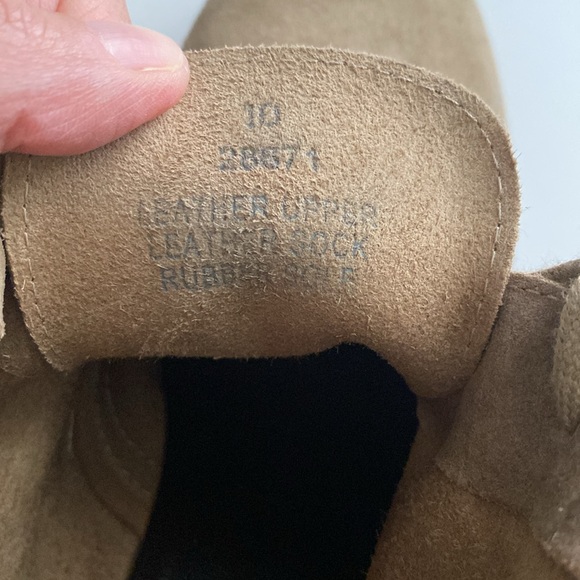 J. Crew Macalister Tan Lace Up Wedge Ankle Boot Made in Italy Size 10 - Picture 10 of 10